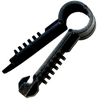 Grapa Taco para Cable 6-7mm Negra (100u.) GT66NE