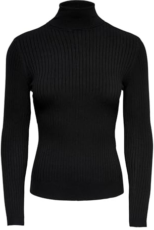 ONLY Stickad damtröja ONLKAROL stickad tröja, Black1, XL