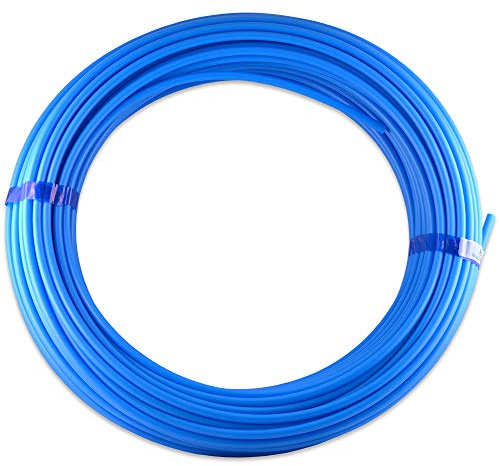 Fittingteile - Polyethylen-Schläuche Druckluftschlauch Pneumatikschlauch Industrieschlauch Wasserschlauch (Außen x Innen: 12 x 10 mm - Blau / 50 Meter)