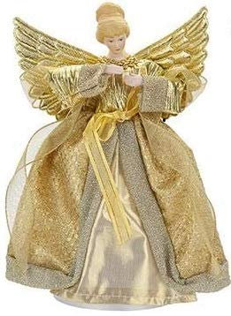 Toyland® 21cm (8) Tree Top Angel - Christmas Tree Decorations (Gold)