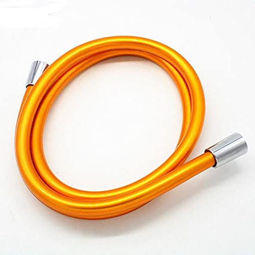 MMDSNX PVC Flexibler Duschschlauch orange Schlauch für Handbrause Bad Sanitärschlauch Sanitärrohr-100cm