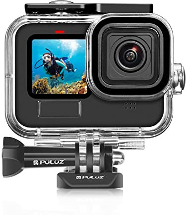Wasserdichte Tauchtasche für GoPro HERO10 Schwarz/HERO9 Schwarz, PULUZ Kamera 60 m wasserdichtes Gehäuse Gehäuse Gehäuse Unterwasser mit Schnalle Basic Mount Screw Kit
