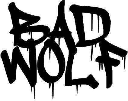 Bad Wolf - Die Cut Vinyl Decal for Cars, Trucks, Motorcycles, Vans, Laptops, ToolBoxes (White, 5x5)