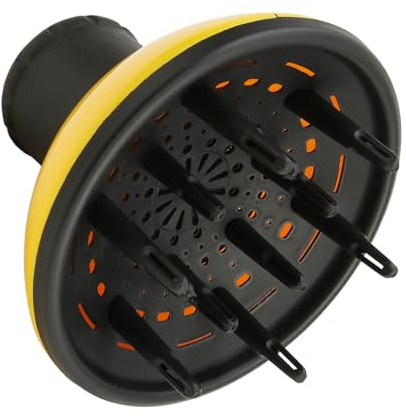 ANKROYU Difusor Universal Para Secador De Pelo, Pulverización Uniforme, Difusor para Secador Antiencrespamiento Cabello, Cubierta De Aire Para Secador De Pelo, Diámetro 5,5 Cm (amarillo)