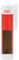 Silicone acrilico colorato all'acqua per legno senza solventi per sigillare o stuccare legno - Uso Interno - Sigilliante Legno per Fori, Fessure e Crepe (Noce)