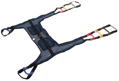 Patient Lift Toileting Sling for Transfer from Bed to Wheelchair Toileting Hoist Sling Patient Lift Sling Carrier Lifting Aid Straps Patient Lifting Sling Showering Sling Black,Thin