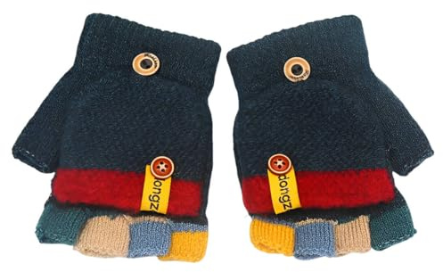 BIRLOZA d'automne et d'hiver gants chauds pour bébé mitaines tricotées 3-8 ans