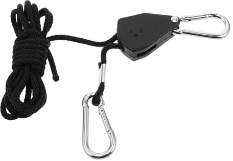 YARNOW 2m Seilaufhänger Verstellbar Mit Haken Für Wäscheleine Und Camping-flaschenzugseil Langes Seil Mit Hoher Tragkraft Und Ratschenmechanismus Für Sichere Befestigung