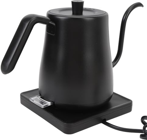 Hervidor Eléctrico, Hervidor de Cuello de Cisne Resistente Al Calor 1000W 800ml para Oficina (Enchufe europeo 220V)
