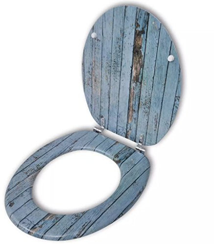 Xichuzi Toilettensitz WC-Sitz MDF Holz Design, Klodeckel, Toilettendeckel, Wc Sitz, Klobrille, Wc Deckel, Toilettenbrille,