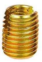 1/2/5/10 Stück M2-M16 Verzinkter Stahl Gewindeeinsätze Metallgewindereparatureinsatz Selbstschneidende Schlitzschraubenmutter(M16 1pcs)
