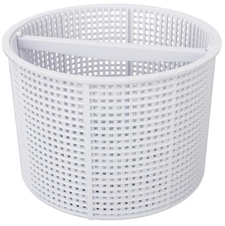 Dfnidy Pool Skimmer Basket for Hayward S1082 and Aladdin B-152 Skimmers, Replacement Swimming Pool Filter Basket for Inground Pools White