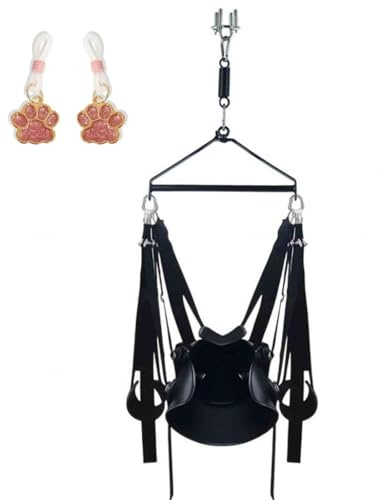 Liebesschaukel Sexschaukel Für Die Decke Erwachsene Brett Sex Schaukel Tuch Holzbalken Aus Leder Bequem 200kg Extrem Ständer Sexschschaukel Delux Rot Luxus,#5