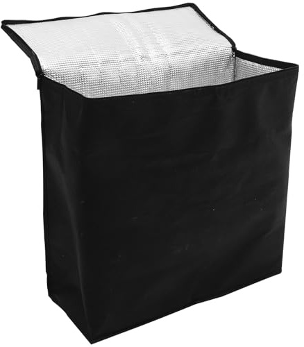 Kichvoe Isolierte Isoliertaschen mit Großem Fassungsvermögen und Styropor Kühlbox für Lebensmitteltransport Wärme und Kälteschutz Tragbare Tasche für Pizza und Mahlzeiten