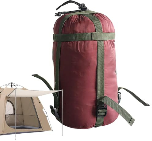 Sovsäckprylar Säck Vattentät – Nylon Camping Sovsäckskläder | Kompressionsväskor Klädförvaring Ryggsäckssäck för män | Kvinnor Utomhussport Camping Vandring Resor Kompakt hopfällbar väska