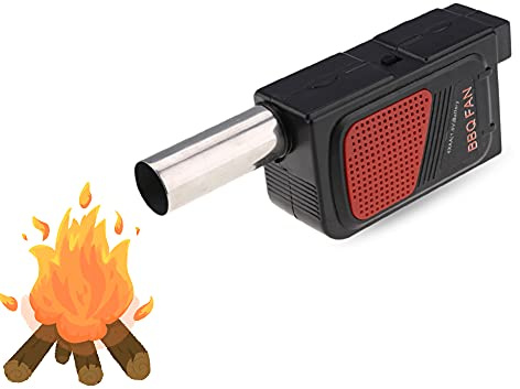 Acogedor Fire Blower, Portable Handheld Outdoor Cooking Electricity BBQ Fan Air Blower, Quickly Heats Up BBQ Fires, for Outdoor Camping, Picnic, Grill, Barbecue, etc