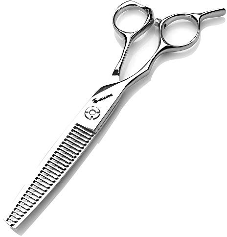 6-Zoll Linkshänder Schere Set, professionelle Linkshänder Schere, Edelstahl scharfe Haarschneider, Friseur spezifische Schere (6-Zoll dünne Schere)