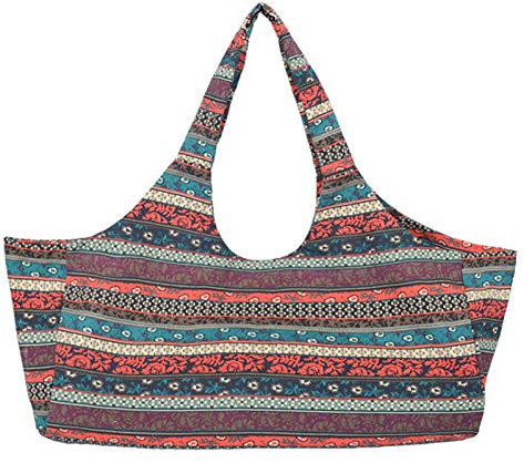 JLDUP Yogamattentasche mit Reißverschluss, große Kapazität für Frauen und Männer, tragbare Yogatasche aus Segeltuch All-in-One-Yogamattentasche mit Taschen