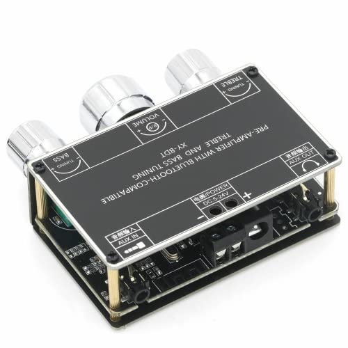 DollaTek Bluetooth 5.1 ricevitore audio decoder doppio canale scheda tono stereo controller di volume acuti basso tono preamplificatore per amplificatore amplificatore