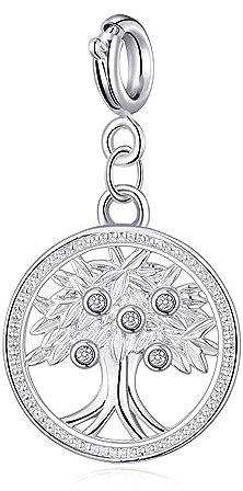 Philip Jones Tree of Life Charm Created with Zircondia® Crystals