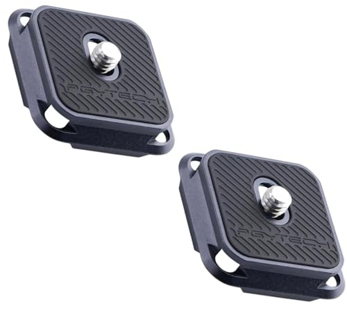 PGYTECH Arca-Swiss Quick Release Plate, Multi-Directional Mounting, Compatible with Sony, Canon, Nikon, and Most Camera Systems (Two Plates)