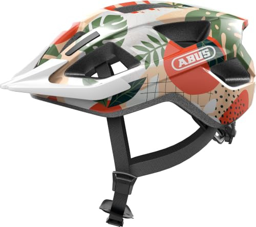 ABUS Aduro 3.0 LED casco de bicicleta, casco de ciudad deportivo en un diseño elegante para el día a día y excursiones deportivas, con luz trasera, para hombres y mujeres, talla M, naranja
