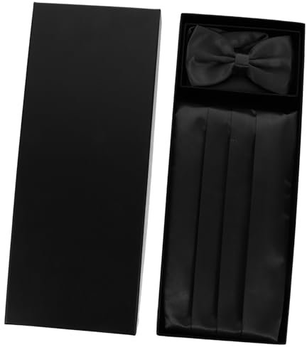ANDRESLAD Kummerbund Und Fliege Für Männer Polyestergewebe Verstellbar Passend Für Partys Hochzeiten Proms Klassisch Und Elegant