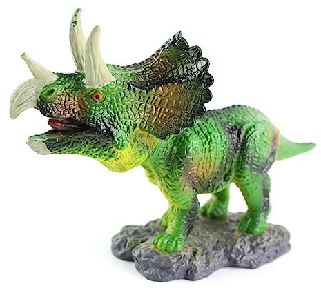 UPKOCH Spielzeug Dinosaurier Triceratops Modell Schüttelkopf Dekoration Auto Heim Geschäft Verarbeitung Naturgetreues Design Sammler Freude