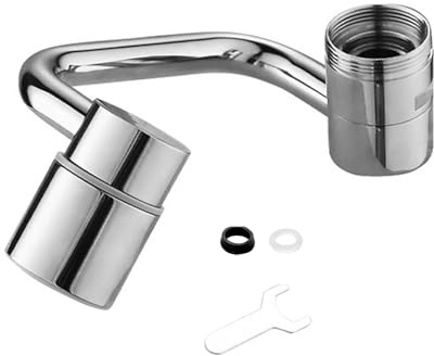 1440° Drehbarer Wasserhahn Aufsatz,Wasserhahn Verlängerung | Multifunktionaler Verlängerungshahn Rotierender Wasserhahn Schwenkbarer Wasserhanhnaufsatz Faucet Extender für Bad und Küche