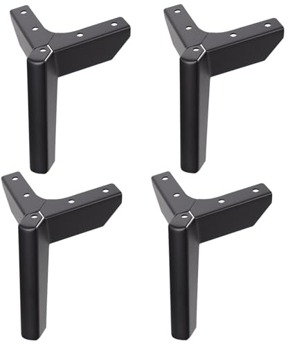 TOVINANNA 4 pezzi Piedini per Mobili in Metallo da Gambe per Divani e Armadi Design Y Moderno Facili da Montare e Resistenti per Mobili da Bagno e Soggiorno