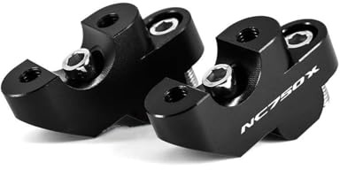 Motorcycle Handlebar Rise For NC 750 X NC750X 2016-2021, NC700X 2012 2013 Stub Fitting Handlebar Clamp Mount. Riser Extension Adjuster(BLACK2)