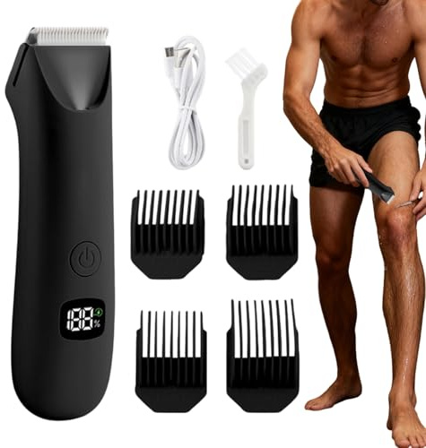 Yongmcxhhj Rasoio Elettrico per il Corpo Maschile | Rasoio Elettrico A Basso Rumore - Apparecchio Di Toelettatura Per Il Corpo Per Uomini,per le Aree Intime come Palle, Schiena, Ascelle, Petto,