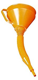 Pressol Grand entonnoir de 160 mm de diamètre avec tube flexible orange, unisexe, multi-usage, pour toute l'année