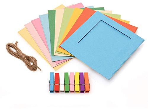 Zink Marcos de Fotos Cuadrados Coloridos para Papel 2x3