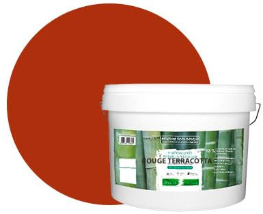 BOX DECO COULEURS Peinture naturelle écologique intérieur extérieur aspect mat Natura - 10L, Rouge Terracotta