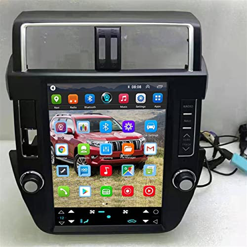 KCSAC Auto Android Radio Multimedia Videoplayer Navigation 2Din 2 DIN zum Tesla-Stil Fit for Toyota Land Cruiser Prado 150 2010-2013 (Color : A Radio 2G 32G)