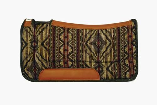 Diamond Wool Contoured Felt Ranch Western Saddle Pad for Horses 30x30-1/2 Thickness, Maize