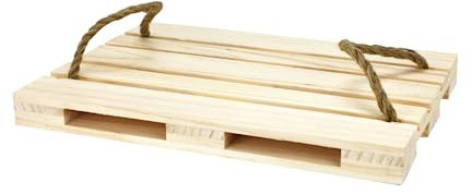 Ard'time - Plateau de Présentation en Forme de Palette, Plateau à Apéritifs, à Fromage, Charcuterie, à Goûter, Tapas, Desserts, Fruits, Bois Robuste, Plateau de Service