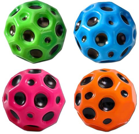 TOTT Moon Ball Hohe Springender, High Jumps Gummiball für Kinder, Hohe Bounce Mit Loch
