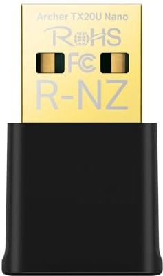 TP-Link Nano USB WiFi 6 Adapter for PC(Archer TX20U Nano) - AX1800 2.4G/5G Dual-Band Wireless Network Transceiver Adapter for Desktop PC, OFDMA, MU-MIMO, WPA3, Travel Size, Supports Windows 11/10