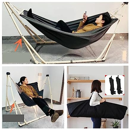 Columpio de Jardín Sillón reclinable con Soporte Plegable, Columpio de Piso, Silla Colgante, Balcón Interior for el hogar, Camping al Aire Libre, Columpio telescópico para Patio, Patio (Color : 2)