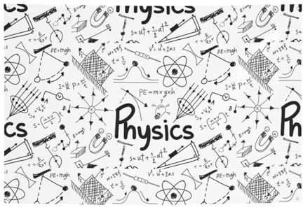 Physics Print All Season Holiday Banner zum Aufhängen, 120 x 180 cm, für Hochzeit, Party, Weihnachtsdekoration