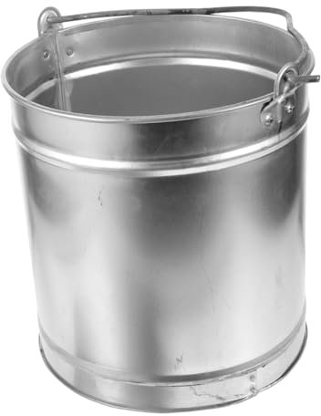 Parliky Seau De Camping Métal avec Poignée Seau Rond Vintage Portable pour Eau Et Rangement Capacité Robuste pour Vos Aventures Plein Air