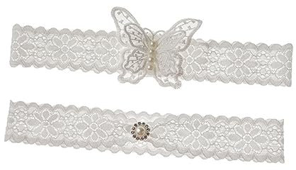 TOGEVAL Brautstrumpfband Aus Spitze Für Frauen Elastisches Beinring-Accessoire Mit Schickem Schleifen-Design Für Hochzeiten Und Besondere Anlässe Eleganter Bein-schmuck