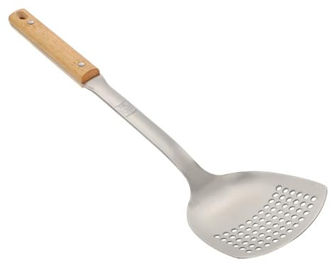SHOWERORO Küchenspatel Mit Holzgriff Edelstahl-spatel Für Rühren Und Wenden Langlebiges Küchenutensil Aus Edelstahl Und Holz Geeignet Für Küche Restaurant Und Hotel