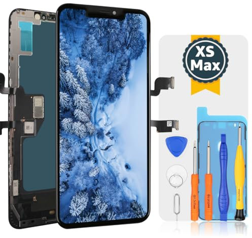 bokman Pantalla LCD para iPhone XS MAX, Táctil LCD Reemplazo con Herramientas de Reparación(6.5 Pulgadas)