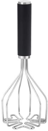 Casbomy Edelstahl Kartoffelstampfer, Steaker Fleischzartmacher, Fermentiergewichte mit Griff, Kartoffelpresse Edelstahl, Krautstampfer Werkzeug, Kartoffel Hackfleisch Stampfer für Küche