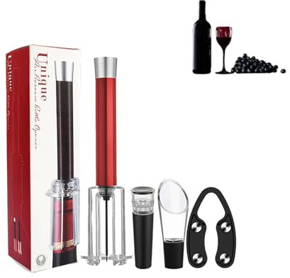 Ensemble D'ouverture De Vin, Kit D'ouvre-bouteilles Avec Bouchon Sous Vide, Ensemble D'ouvre-bouteille De Vin Manuel, Ouvre-bouteille De Vin À Pompe À Pression D'air Pour La Maison, Bar