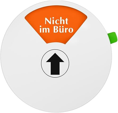FREI - BESETZT Schild, 15cm Rundes Türschild, Office Door Sign mit Nicht im Büro-In einem Meeting-Bitte Nicht Stören/Klopfen/Warten-Bin gleich zurück, Sichtschutzschild Datenschutzschild für Büros