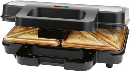 ProfiCook® Sandwichmaker | extra große Sandwichplatten für XXL-Toastscheiben | Antihaftbeschichtung | kein Anbrennen | Toaster Sandwichtoaster | Sandwich Maker | 900W | PC ST 1315
